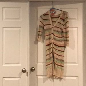 Buckle Knit striped cardigan